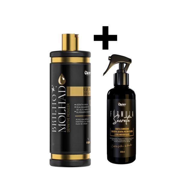 Definitiva Brilho Molhado  1L + Fórmula Secreta 300ml